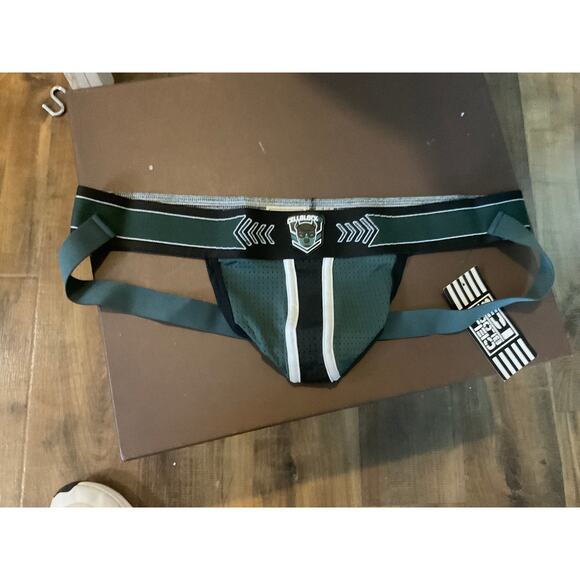 Mens Jockstrap CellBlock-13 Spit-Fire Mesh Green XL - Picture 3 of 3